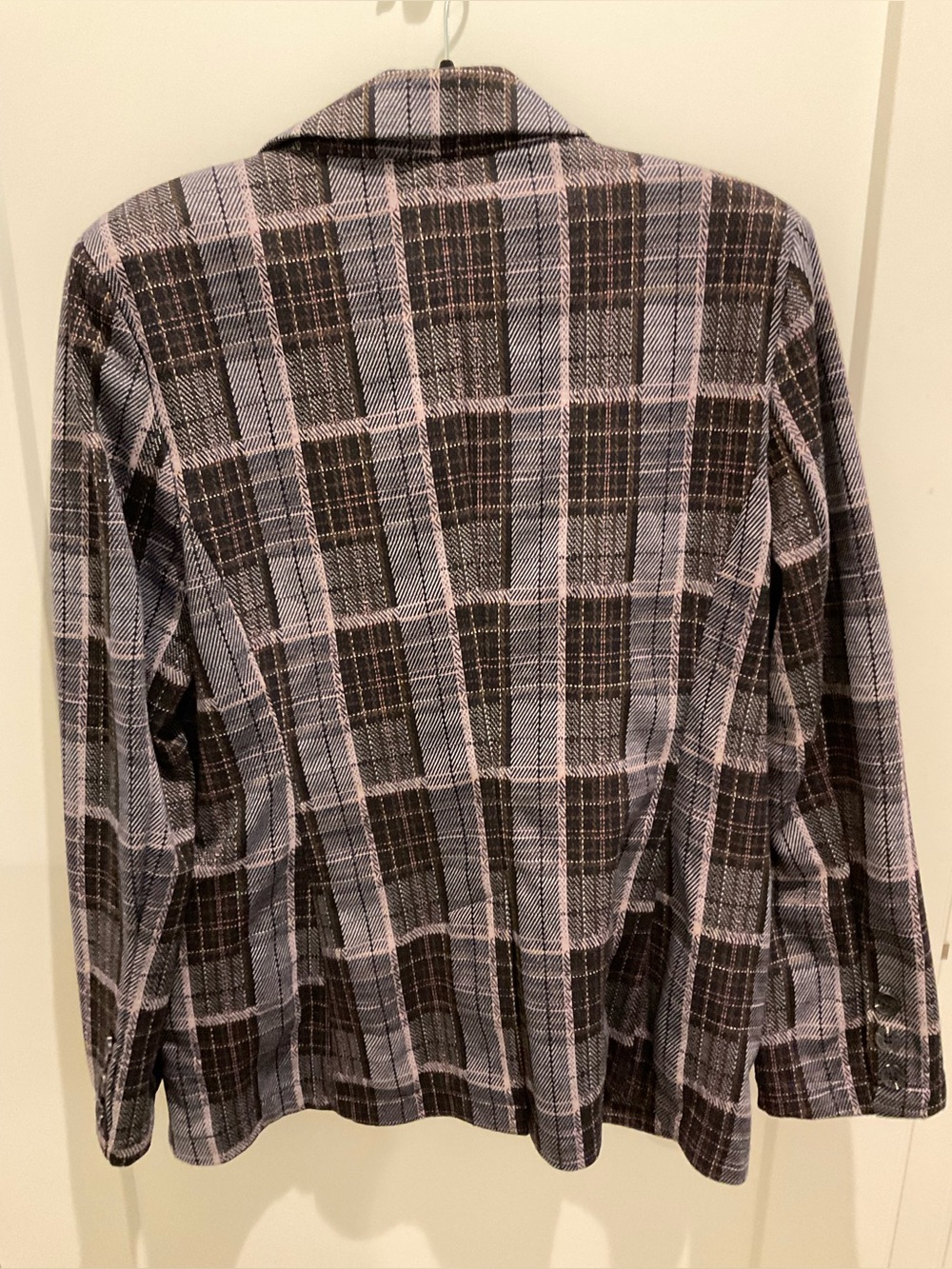 Avec Les Filles Brown and Pink Plaid Blazer - Picture 3 of 5